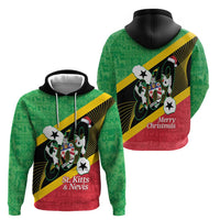 St Kitts and Nevis Christmas Hoodie 869 Proud With Map - Wonder Print Shop