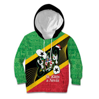 St Kitts and Nevis Christmas Kid Hoodie 869 Proud With Map - Wonder Print Shop