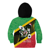 St Kitts and Nevis Christmas Kid Hoodie 869 Proud With Map - Wonder Print Shop