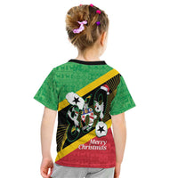 St Kitts and Nevis Christmas Kid T Shirt 869 Proud With Map - Wonder Print Shop