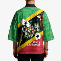 St Kitts and Nevis Christmas Kimono 869 Proud With Map - Wonder Print Shop
