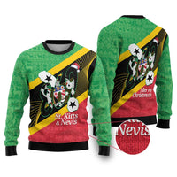St Kitts and Nevis Christmas Ugly Christmas Sweater 869 Proud With Map - Wonder Print Shop