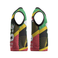 St Kitts and Nevis Christmas Knitted V-Neck Vest 869 Proud With Map - Wonder Print Shop