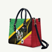 St Kitts and Nevis Christmas Leather Bag 869 Proud With Map - Wonder Print Shop