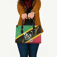 St Kitts and Nevis Christmas Leather Bag 869 Proud With Map - Wonder Print Shop