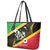 St Kitts and Nevis Christmas Leather Tote Bag 869 Proud With Map - Wonder Print Shop