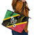 St Kitts and Nevis Christmas Leather Tote Bag 869 Proud With Map - Wonder Print Shop