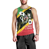 St Kitts and Nevis Christmas Men Tank Top 869 Proud With Map - Wonder Print Shop