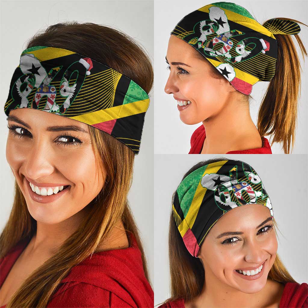 St Kitts and Nevis Christmas Neck Gaiter 869 Proud With Map - Wonder Print Shop