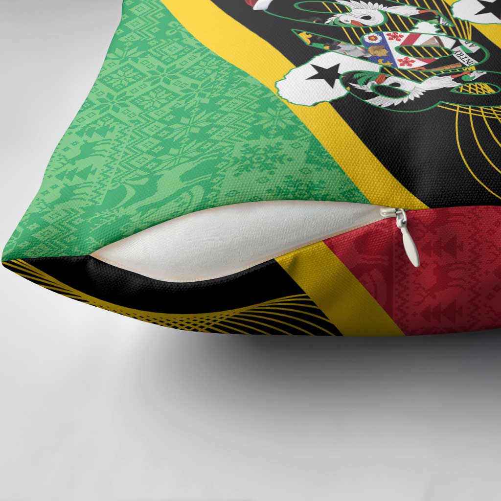 St Kitts and Nevis Christmas Pillow Cover 869 Proud With Map - Wonder Print Shop