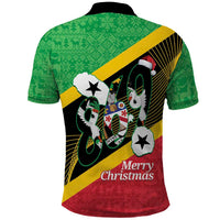 St Kitts and Nevis Christmas Polo Shirt 869 Proud With Map - Wonder Print Shop