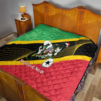 St Kitts and Nevis Christmas Quilt 869 Proud With Map - Wonder Print Shop