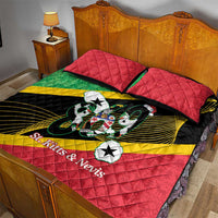 St Kitts and Nevis Christmas Quilt Bed Set 869 Proud With Map - Wonder Print Shop