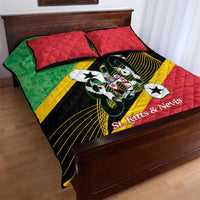 St Kitts and Nevis Christmas Quilt Bed Set 869 Proud With Map - Wonder Print Shop