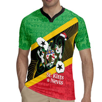 St Kitts and Nevis Christmas Rugby Jersey 869 Proud With Map - Wonder Print Shop