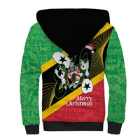St Kitts and Nevis Christmas Sherpa Hoodie 869 Proud With Map - Wonder Print Shop