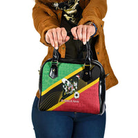 St Kitts and Nevis Christmas Shoulder Handbag 869 Proud With Map - Wonder Print Shop