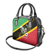 St Kitts and Nevis Christmas Shoulder Handbag 869 Proud With Map - Wonder Print Shop