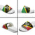 St Kitts and Nevis Christmas Slide Sandals 869 Proud With Map - Wonder Print Shop