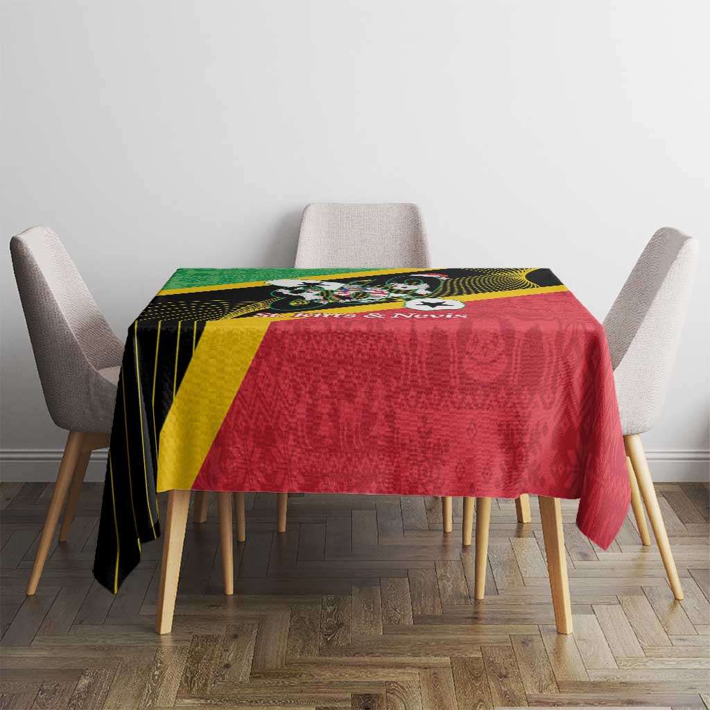 St Kitts and Nevis Christmas Tablecloth 869 Proud With Map - Wonder Print Shop