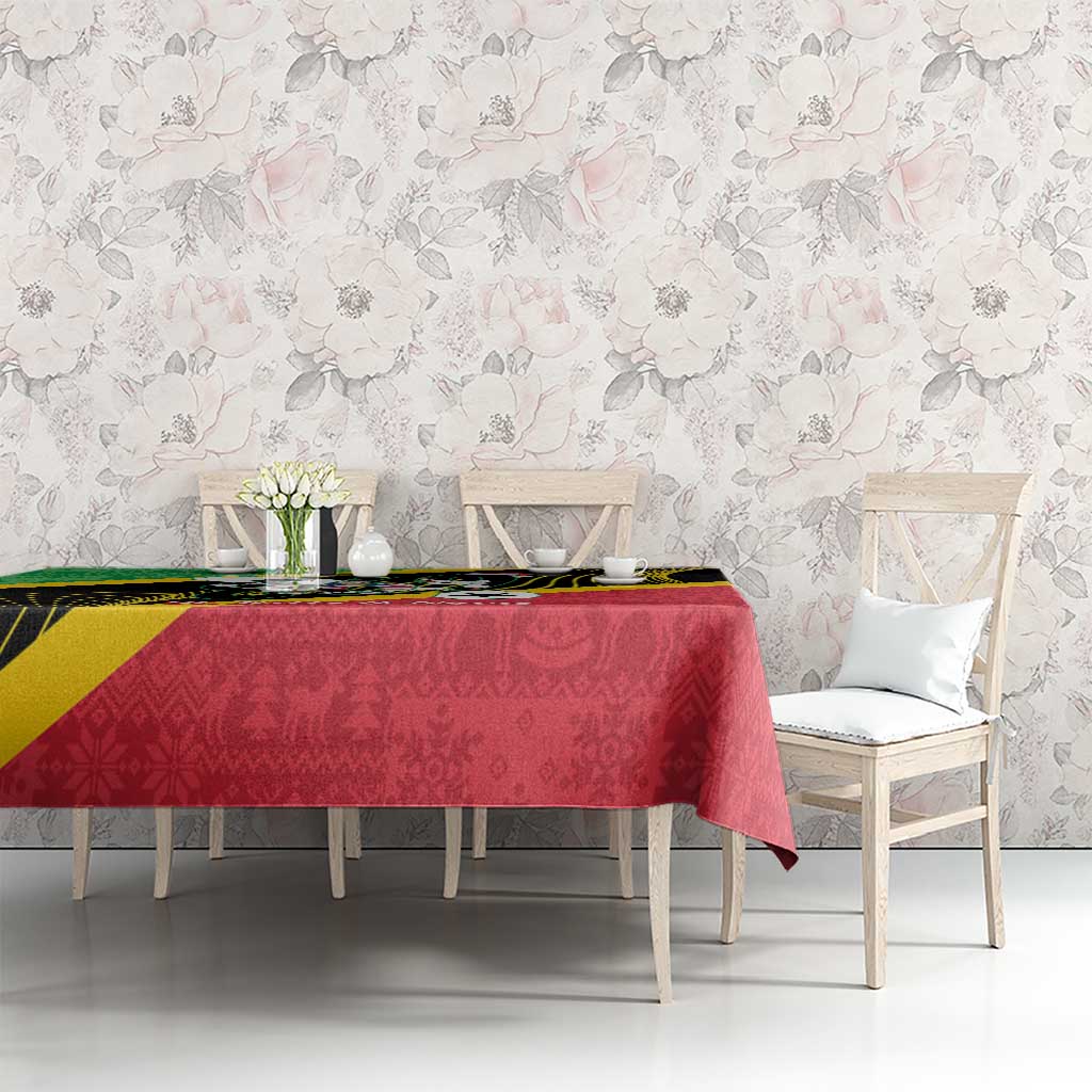 St Kitts and Nevis Christmas Tablecloth 869 Proud With Map - Wonder Print Shop