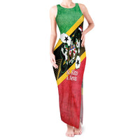 St Kitts and Nevis Christmas Tank Maxi Dress 869 Proud With Map - Wonder Print Shop