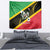 St Kitts and Nevis Christmas Tapestry 869 Proud With Map - Wonder Print Shop