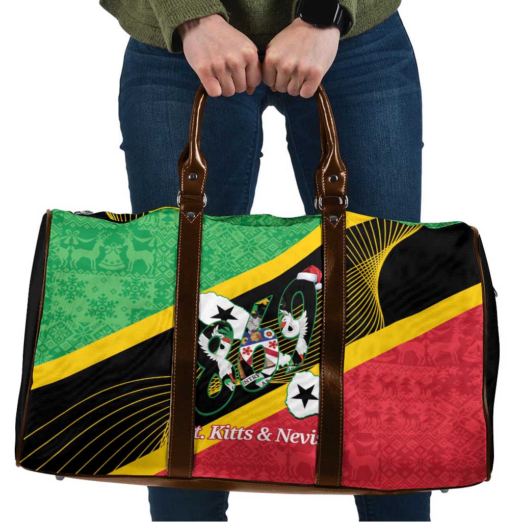 St Kitts and Nevis Christmas Travel Bag 869 Proud With Map - Wonder Print Shop