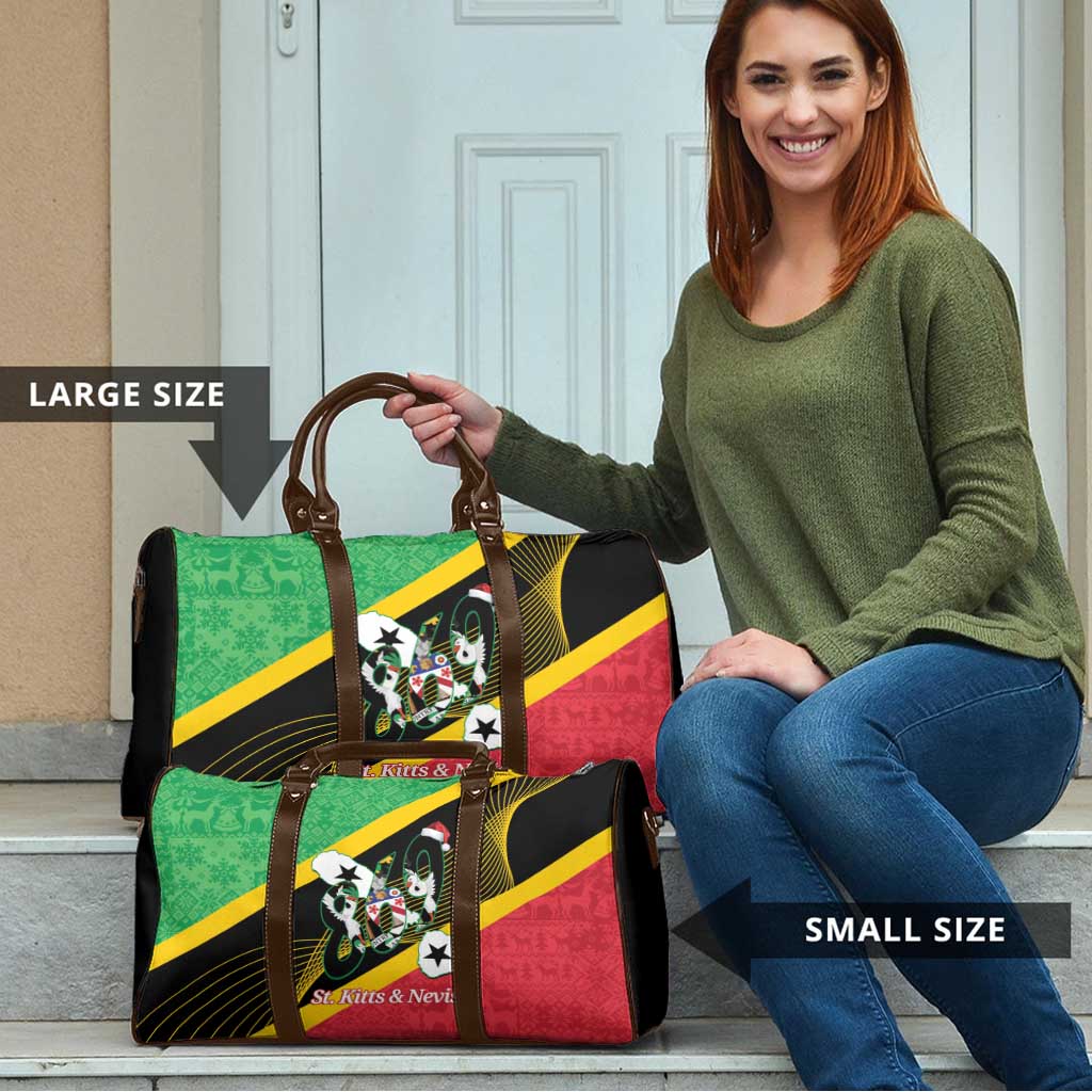 St Kitts and Nevis Christmas Travel Bag 869 Proud With Map - Wonder Print Shop
