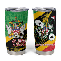St Kitts and Nevis Christmas Tumbler Cup 869 Proud With Map - Wonder Print Shop