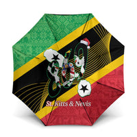 St Kitts and Nevis Christmas Umbrella 869 Proud With Map - Wonder Print Shop