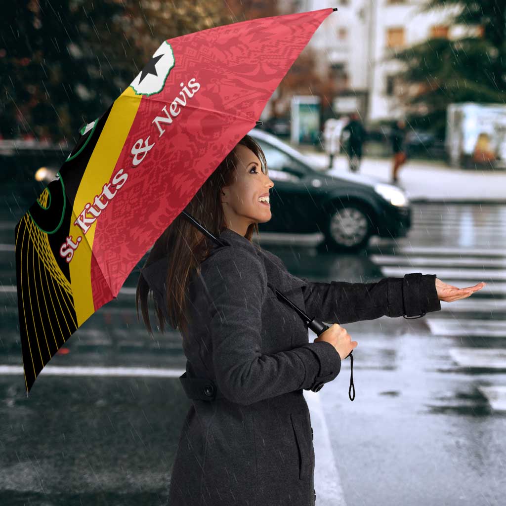 St Kitts and Nevis Christmas Umbrella 869 Proud With Map - Wonder Print Shop