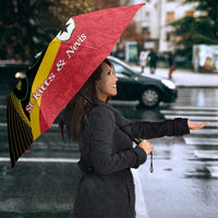 St Kitts and Nevis Christmas Umbrella 869 Proud With Map - Wonder Print Shop