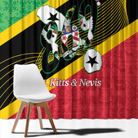 St Kitts and Nevis Christmas Window Curtain 869 Proud With Map - Wonder Print Shop