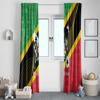 St Kitts and Nevis Christmas Window Curtain 869 Proud With Map - Wonder Print Shop