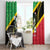 St Kitts and Nevis Christmas Window Curtain 869 Proud With Map - Wonder Print Shop
