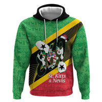 St Kitts and Nevis Christmas Zip Hoodie 869 Proud With Map - Wonder Print Shop