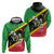 St Kitts and Nevis Christmas Zip Hoodie 869 Proud With Map - Wonder Print Shop