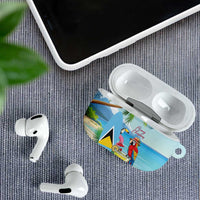 Saint Lucia Christmas AirPods Case Chill Macaw Parrot Caribbean Tropical Style - Wonder Print Shop
