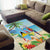 Saint Lucia Christmas Area Rug Chill Macaw Parrot Caribbean Tropical Style - Wonder Print Shop