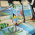 Saint Lucia Christmas Back Car Seat Cover Chill Macaw Parrot Caribbean Tropical Style - Wonder Print Shop