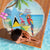 Saint Lucia Christmas Beach Blanket Chill Macaw Parrot Caribbean Tropical Style - Wonder Print Shop