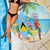Saint Lucia Christmas Beach Blanket Chill Macaw Parrot Caribbean Tropical Style - Wonder Print Shop