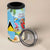 Personalized Saint Lucia Christmas 4 in 1 Can Cooler Tumbler Chill Macaw Parrot Caribbean Tropical Style - Wonder Print Shop