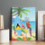 Saint Lucia Christmas Canvas Wall Art Chill Macaw Parrot Caribbean Tropical Style - Wonder Print Shop