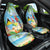 Saint Lucia Christmas Car Seat Cover Chill Macaw Parrot Caribbean Tropical Style - Wonder Print Shop