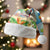 Personalized Saint Lucia Christmas Santa Hat Chill Macaw Parrot Caribbean Tropical Style - Wonder Print Shop