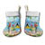 Personalized Saint Lucia Christmas Stocking Chill Macaw Parrot Caribbean Tropical Style - Wonder Print Shop