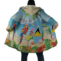 Personalized Saint Lucia Christmas Cloak Chill Macaw Parrot Caribbean Tropical Style - Wonder Print Shop