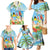 Personalized Saint Lucia Christmas Family Matching Mermaid Dress and Hawaiian Shirt Chill Macaw Parrot Caribbean Tropical Style - Wonder Print Shop